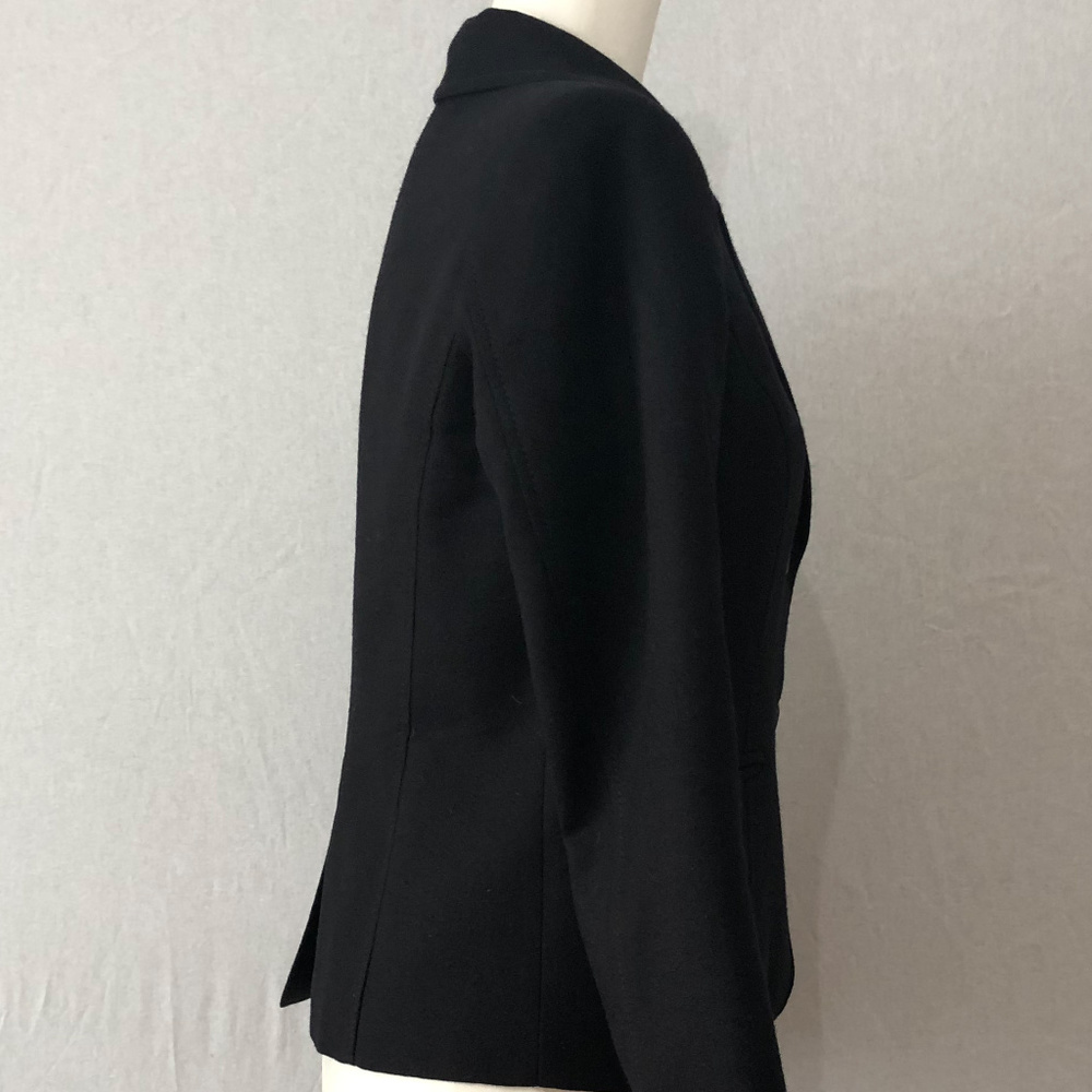 Pendleton Black Two Button 100% Wool Jacket Size 6 - image 2